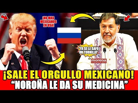 ¡SE SACUDE MEXICO! NOROÑA recibe LLAMADA ¡TRUMP LO AM3N4Z4 Y MEXICO ES DEFIENDE AMLO CLAAUDDIAA