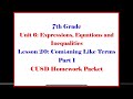 Inequalities, Expressions, and Circles
