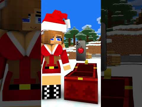 Herobrine's Sculpting Challenge ( Bones- Imagine Dragons ) #minecraft #shorts #christmas