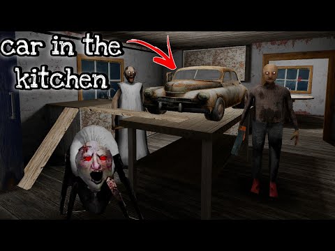 Granny New Costume Map - Car in the kitchen (Granny Unlimited Costume maps)