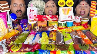 50 ICE CREAM EATING CHALLENGE & WIN RS. 10000/-- AMUL, MAGNUM BROWNIE, ARUN, CORNETTO, EPIC MUKBANG