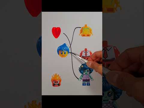 Insideout2 lego figure assemble puzzle 🧩 #shorts #trending #papercrafts