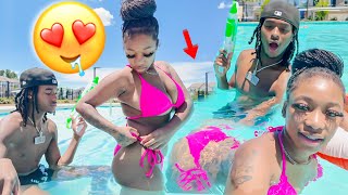 I ASKED ERICKA TO WE D0 IT IN THE POOL..🥵 *she was on demon time*😈