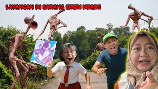 BAYI LUCU NGEJAR LAYANGAN SAMPE  KE TEMPAT SIREN HEAD !! MAMAH AUTO PANIK