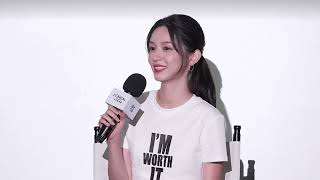 [ENG] Zhou Ye interview cut on stage at L'Oreal Paris Wave Week in Aranya