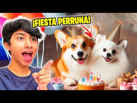 ¡HICIMOS UNA FIESTA DE CUMPLEAÑOS PARA MI NUEVO PERRO! - BROLAND