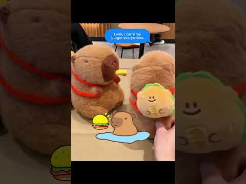 Fried Capy and Burger Capy are Best Friends...  #cute #capybara #plushtoys