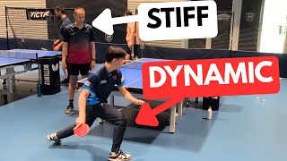 Pro player JOSH YEE fixes my stiff forehand topspin