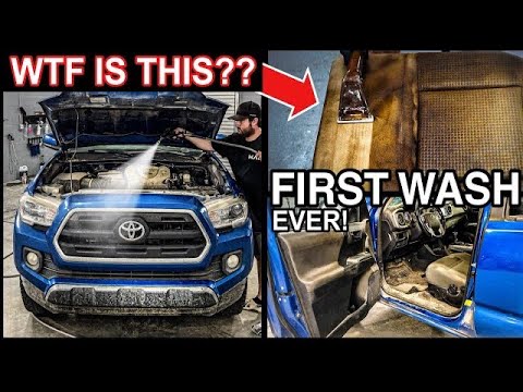 Deep Cleaning The Nastiest Toyota Tacoma Ever! Insanely Satisfying Car Detailing TRANSFORMATION!