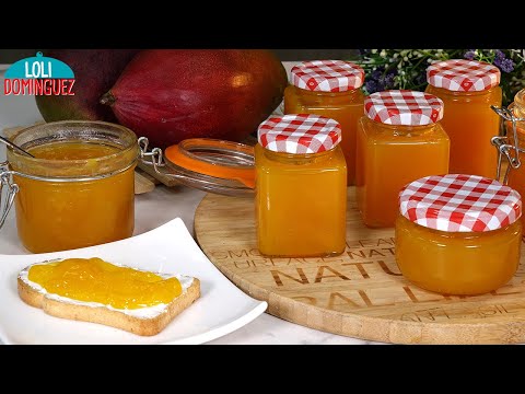 MERMELADA CASERA DE MANGO. Suave y deliciosa mermelada que conserva el sabor dulce del mango - DULCE
