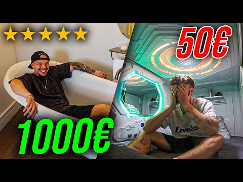 1000€ HOTEL VS 50€ HOTEL CHALLENGE! *er dreht durch*