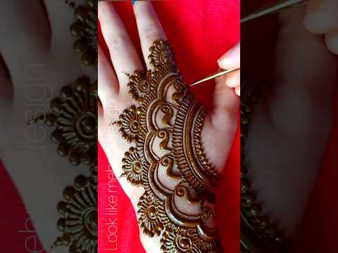 Stylish backhand mehndi design | easy mehandi #shorts #short #mehndi #mehandi #mehndidesign