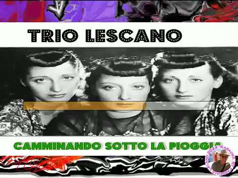 Trio Lescano   Camminando sotto la pioggia KARAOKE FAIR USE