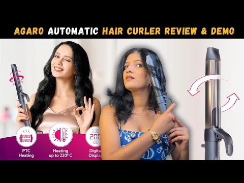 Automatic Hair Curler From Amazon | Automatic hair curler review | AGARO Prima Rotating Hair Curler