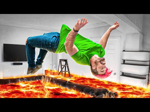 Surviving 24 Hours Floor Is Lava Challenge To Win $10,000