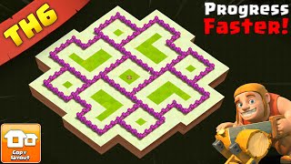 The PERFECT TH6 Base – Never Lose Loot & Progress 2X Faster!