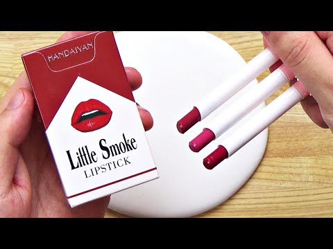Satisfying Slime Coloring with Makeup! Mixing Lipstick, Eyeshadow + More into Slime!