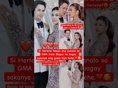 Herlene Budol together with her Boyfriend Kevin at GMA Gala.❤️🥹