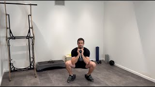 Squat gobelet talons surélevés avec haltère