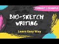 Bio-Sketch and Achievements Assessment
