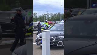 German Defense Minister Boris Pistorius escorted by german Police in Saarbrücken!