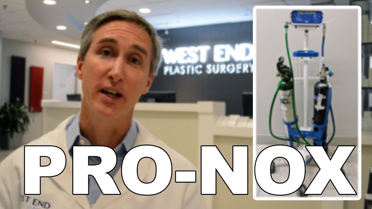 Plastic surgeon discussing PRO-NOX system benefits.