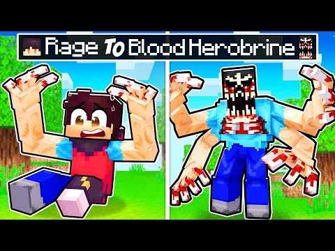 I EVOLVED From HUMAN to HEROBRINE in Minecraft!