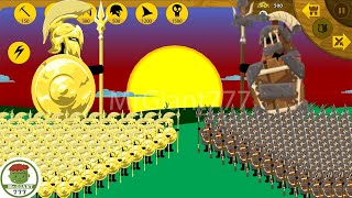 ULTIMATE BATTLE GOLDEN SPEARTON VS SALVAGER SPEARTON, FINAL BOSS | Stick War Legacy Mod | MrGiant777
