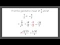 Geometric Mean and Right Triangles