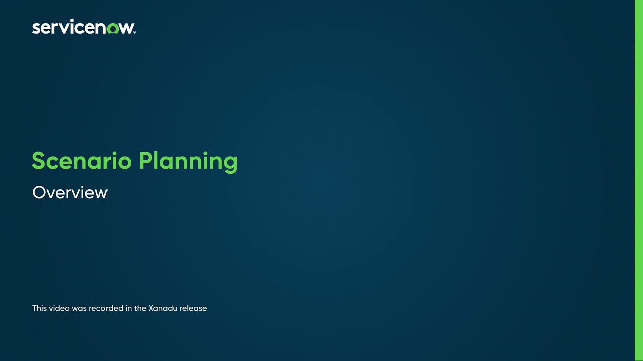 Scenario Planning | Overview