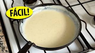 Cómo hacer salsa blanca (Bechamel) en menos de 5 minutos