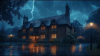 Night Rain and Thunder Sounds 🌧️ ASMR White Noise for Deep Sleep & Meditation at the Forest Night