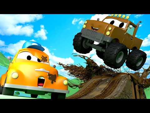 Marley o Caminhão Monstro - A lavagem de carros de Tom o Caminhão de Reboque 🛀 Desenhos animados