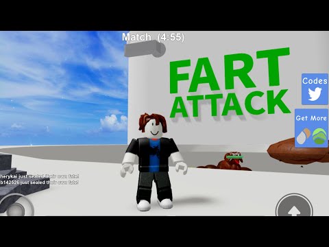 All Fart Attack Codes 07 2021 - fart attack roblox codes