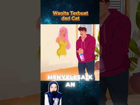 Wanita terbuat dari cat⁉️😱 #alurceritafilm #cuplikanfilm #shorts