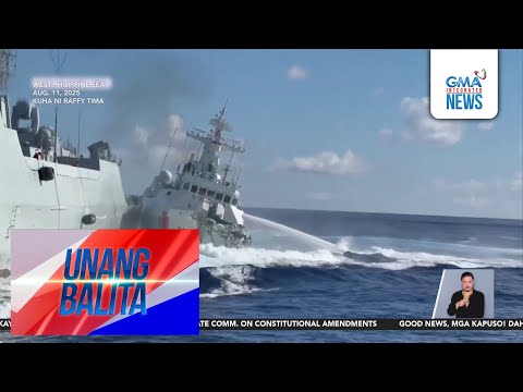 Bahagi ng China Coast Guard vessel 3104, napipi dahil sa banggaan; Chinese Navy ship 164, may mahahabang gasgas naman sa gilid