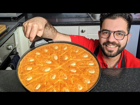 Coconut Basbousa | بسبوسة جوز الهند طريقة سهلة | شيف شاهين