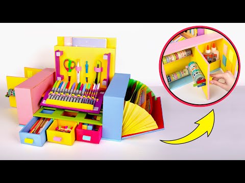Kệ Tủ Bàn Học Bằng Bìa Cứng Đầy Màu Sắc Cho Các Món Văn Phòng Phẩm Của Bạn
