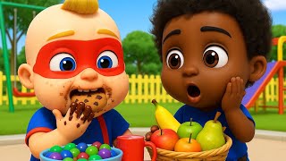 Kids Learn To Eat Healthy Food|Nursery Rhymes & Kids Songs |Yummy Monsters #childrensongs #singalong