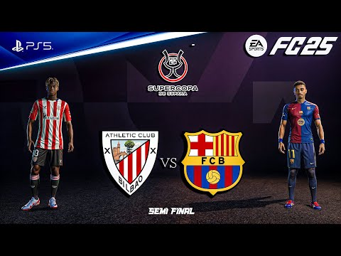 FC 25 - Athletic Bilbao vs Barcelona Ft. Williams, Yamal, Supercopa de España 2025 | PS5™ [4K60]