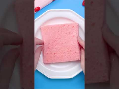 #shorts Delicious and Cute Pink Strawberry Sandwich