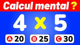 CALCUL MENTAL ✅ 20 Questions 🎯 Réviser ses tables de multiplication ! 💪