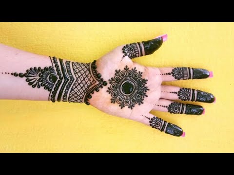 Simple beautiful fronthand mehndi design | mehndi designs