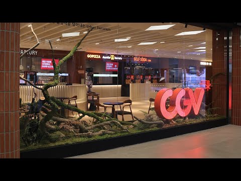 영화관에 만들어진 어반 테라리움 CGV X BIOTOPE GALLERY | Terrarium built in a movie theater
