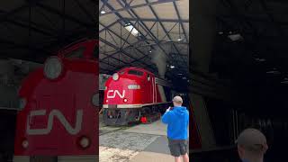 Stating up CN EMD E9A #103 at the National RR Museum in Green Bay Wisconsin