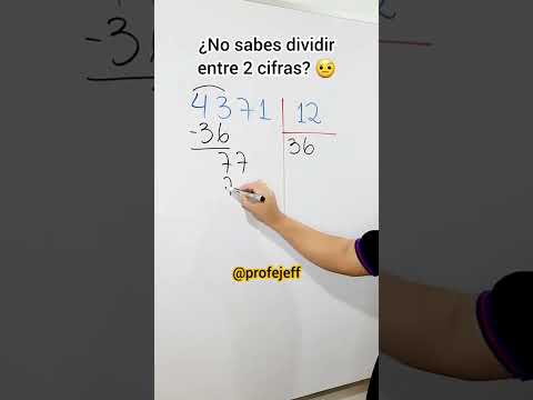 ¿NO SABES DIVIDIR ENTRE 2 CIFRAS? 🤔