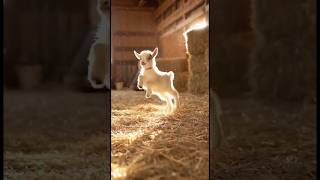 Baby goat in happy mood 😹 #ai #sora