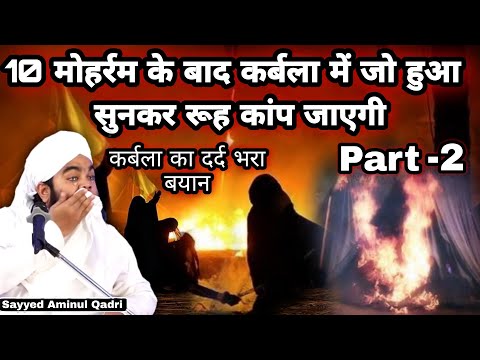 10 Muharram Ke Bad Karbala Me Jo Hue Sunkar Rooh kap Jayegi I Part 2 I Sayyed Aminul Qadri