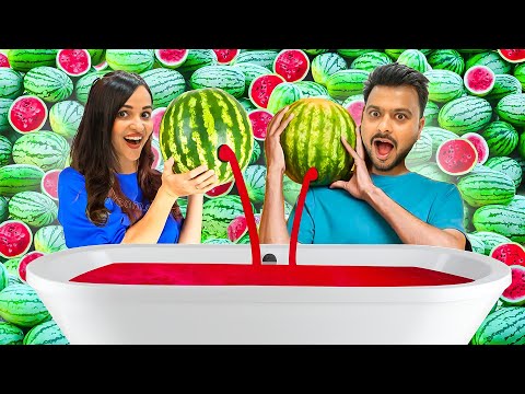 Trying Watermelon Gadgets & Hacks Like Never Before 😂😱 🍉