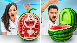 Trying Watermelon Gadgets & Hacks Like Never Before 😂😱 🍉